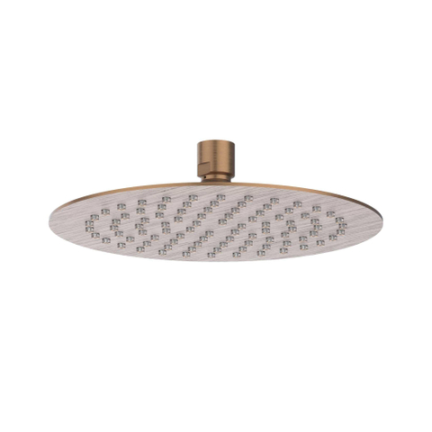 IVY Pact Ensemble de douche pluie - encastré - symmetry - inverseur d'arrêt 2 voies - bras de plafond 30cm - douche de tête slim 20cm - support avec sortie - flexible de douche 150cm - douchette satin spray - Cuivre brossé mat PVD SW1035823