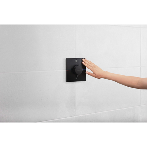 Hansgrohe ShowerSelect Comfort E Thermostaat - inbouw - 2 functies - mat zwart SW918081