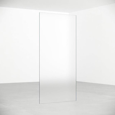 FugaFlow Eccelente Vetro Douche à l'italienne - 110x200cm - verre satiné - Inox brossé SW1124514