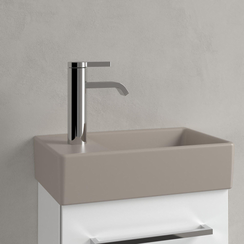 Villeroy & Boch Avento fontein - 36x22cm R - 1 kraangat - zonder overloop CeramicPlus - almond (beige) SW1148708