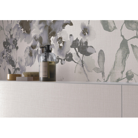 SAMPLE Terravito Avorio wandtegel - 60x120cm - gerectificeerd - Betonlook - White mat (wit) SW1221376