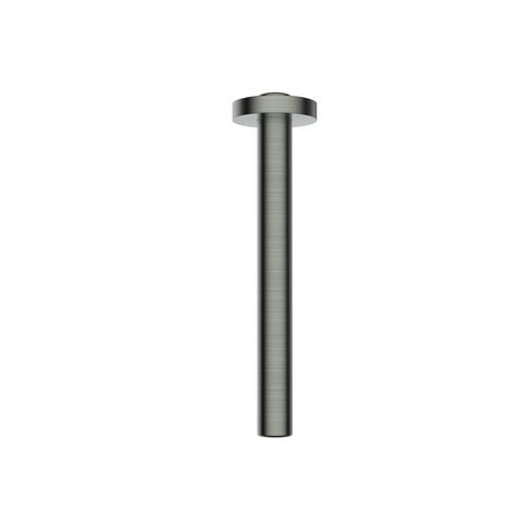 Fortifura Calvi Inbouw Regendoucheset - thermostatisch - plafondarm - glijstang - 25cm - hoofddouche - ronde handdouche - gladde doucheslang - PVD - geborsteld RVS SW1233143