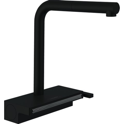 Hansgrohe Aquno select m81 1 greeps keukenkraan - 250 uittrekbare uitloop - 2jet - mat zwart SW541674