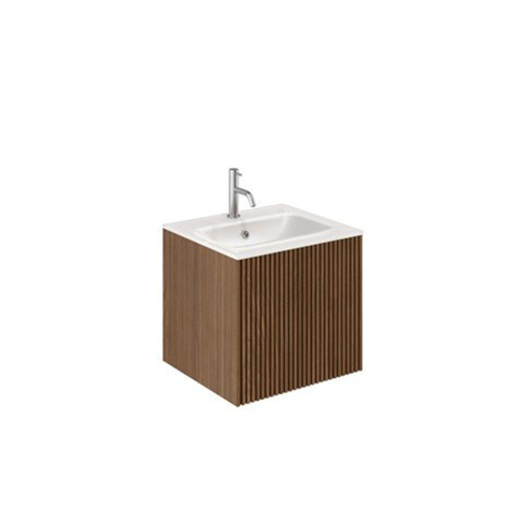Crosswater Limit Wastafelonderkast - 1 lade - 50cm - royal walnut (hout) SW1026436