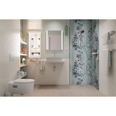 Hansgrohe Flowstar S Premium designbekersifon 5/4 met muurbuis - met rozet - hoogglans chroom 0452098