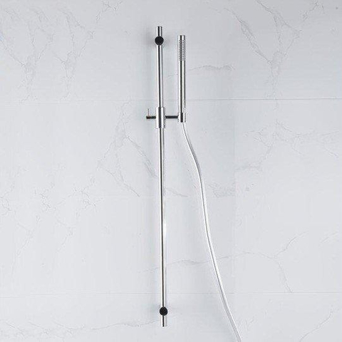 Fortifura Calvi glijstangset - met staafhanddouche - gladde doucheslang - hoogglans chroom SW1159295