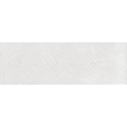 Terravito Calvero wandtegel - 30x90cm - 8.7mm - Rechthoek - gerectificeerd - Betonlook - mat wit - White SW1595615