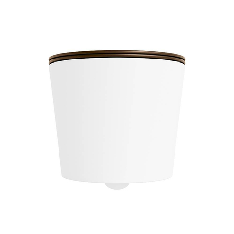 Mondiaz LAVIE WC suspendu – sans bride – 36 x 53 cm – avec abattant softclose – Talc (blanc), abattant Rust (brun) SW1208709