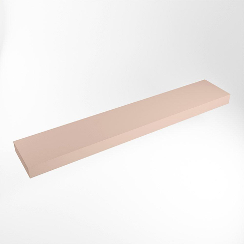 Mondiaz TOP 30 Plan sous vasque suspendu - 230x30x12cm - solid surface - Rosee SW1022146