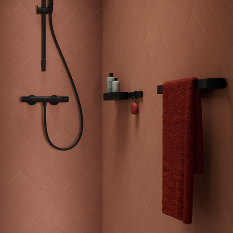 Hansgrohe Wallstoris Handdoekrail - 58.1x3.9x8.1cm - mat zwart SW651714