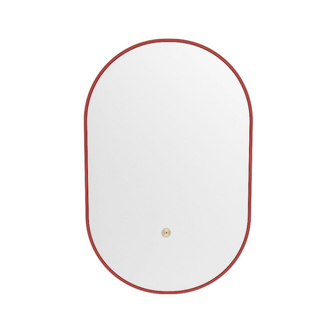 Mondiaz GLOW miroir – ovale – 45 x 90 cm – LED indirecte tout autour – capteur de mouvement – Fire (rouge) SW1105209