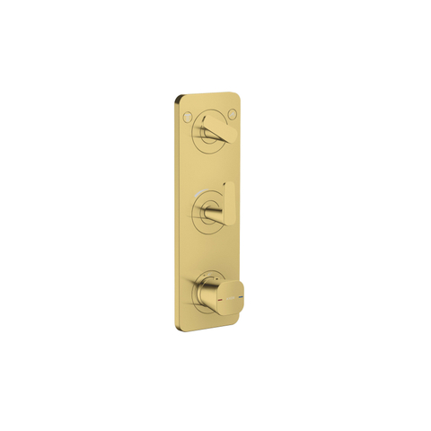 Hansgrohe Axor Citterio C afbouwdeel v. inbouw douchekraan thermostatisch m. plaat v. 2 functiespolished gold optic SW1152118