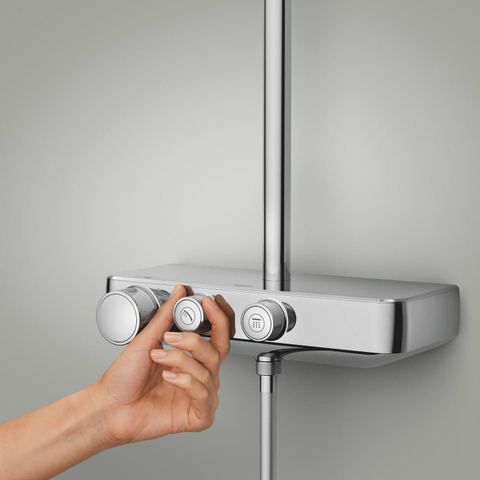 GROHE Vitalio Joy+ doucheset - 35x23cm - rechthoek - thermostatisch - SmartControl - chroom SW1590102