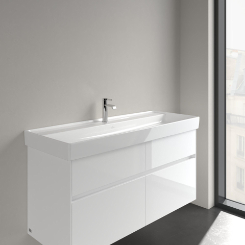 Villeroy & Boch Collaro meubelwastafel - 120x47cm - zonder overloop - 1 kraangat - White Alpine (glans wit) SW358345