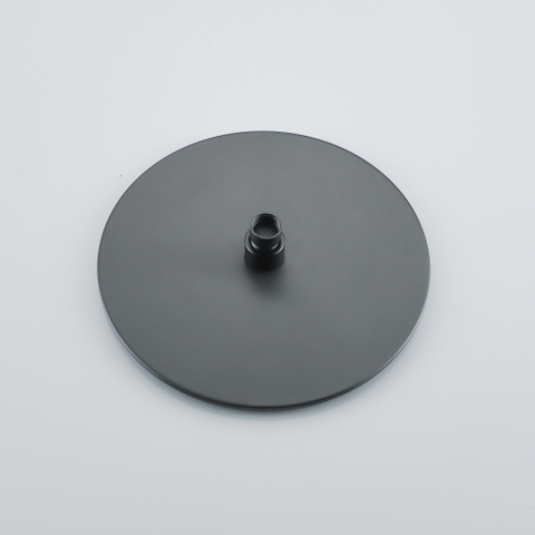 Fortifura Calvi showerhead round - 25cm - 6mm gun metal - PVD - geborsteld gunmetal (antraciet) SW720556