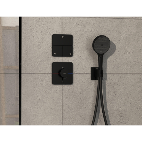 Hansgrohe Showerselect comfort q Thermsotaat - inbouw - 1 functie - extra uitgang - mat zwart SW917944