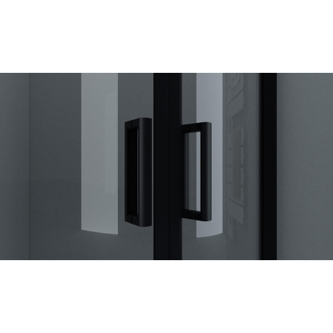 Adema Dawn Douchecabine - 90x90x185cm - kwartrond - zwart mat SW1381731