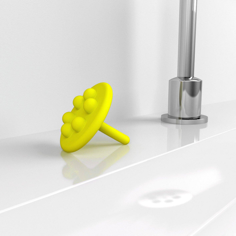 Clou Wash Me arrêt d'eau silicone Jaune SW9459