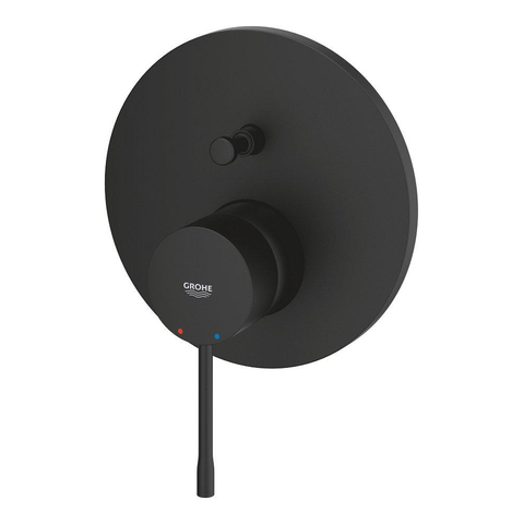 Grohe Essence badkraan - inbouw - met omstel - phantom black (zwart) SW901512
