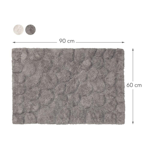 Sealskin Pebbles Badmat Katoen 60x90 cm Grijs SW23178