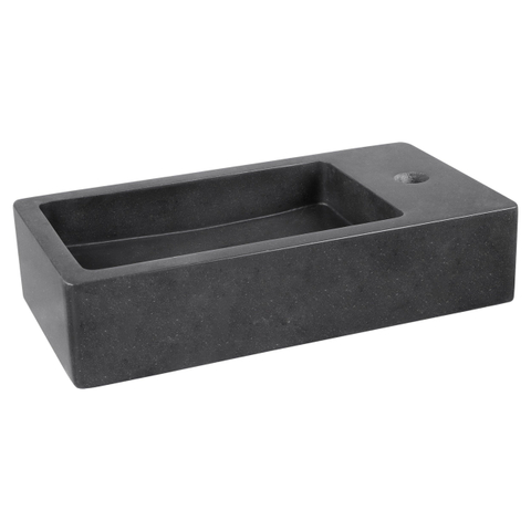Differnz Hura lave-mains - 40x22x9cm - basalte - 1 trou robinet - sans bonde - anthracite SW1236899