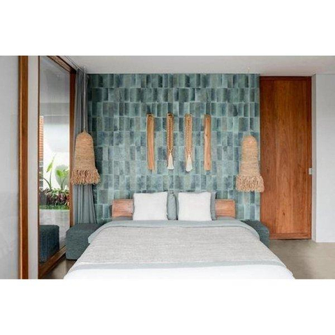 ÉCHANTILLON Ceralto Alvera Decor Carrelage mural 5x15cm 10mm turquoise SW914168