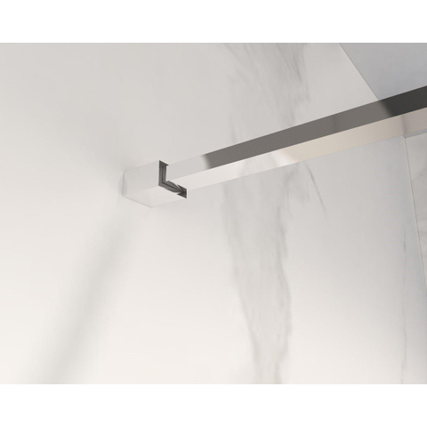 Fortifura Galeria Douche à l'italienne - 50x200cm - verre clair - Chrome SW917203