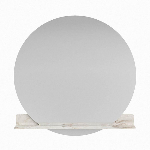 Mondiaz SPOT miroir – Ø 120 cm – avec tablette – Frappe (marbre beige) SW1213228