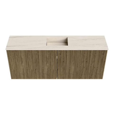 Mondiaz JOYA-DLUX 100cm meuble de toilette - couleur Dusk - Vasque FAYE position Milieu 1 trou de robinet couleur Meli. SW1425833