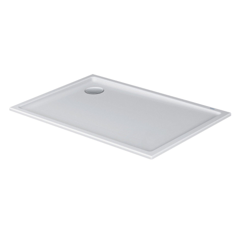 Duravit Starck Slimline Kunststof douchebak acryl rechthoekig - 120x80x5.5cm - zonder poten - wit 0297203