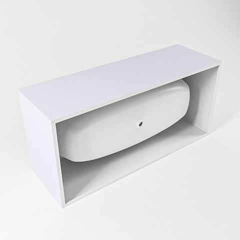 MONDIAZ FREEZE Baignoire îlot - 180x85cm - Cale SW491486