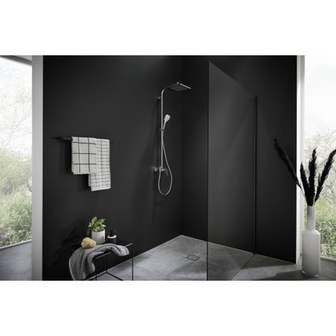 Hansgrohe Crometta e 240 - 1jet - showerpipe - met douchekraan - hoogglans chroom SW73208