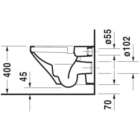 Duravit Durastyle Wandclosetpack - met wandcloset - diepspoel - rimless - met verdekte bevestiging - 37x54cm - met wondergliss m - spoelrandloos - softclose - wit SW358499