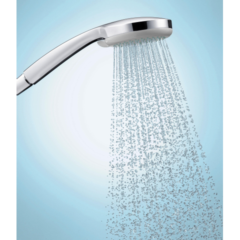 Hansgrohe Croma 100 handdouche - 10cm - 1 straalsoort - stainless steel optic (rvs) SW971209