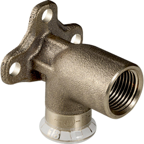 Geberit Mapress Muurplaat - 90 graden koper 15mm 1/2 bidr verhoogd - koper 7467802