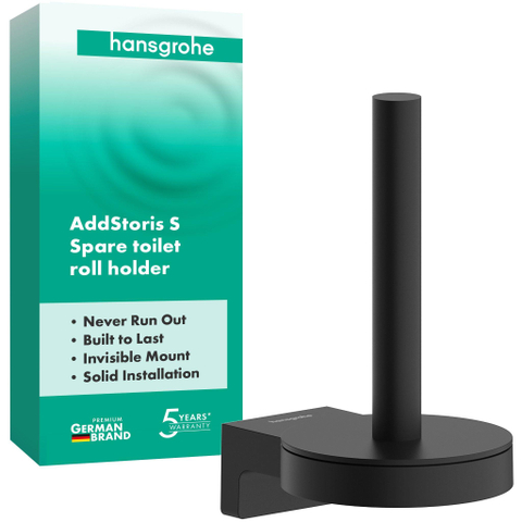 Hansgrohe AddStoris S reserverolhouder mat zwart SW1567202