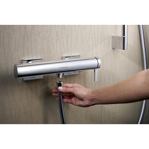 Hansgrohe Tecturis E Eengreeps - opbouw douchemengkraan - hoogglans chroom SW918599