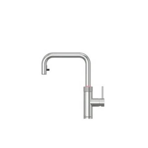 Quooker Flex Square kokendwaterkraan - draaibare & uittrekbare uitloop - PRO3 incl. Cube reservoir - Warm / kokend / bruisend / gefilterd water - RVS SW1442181