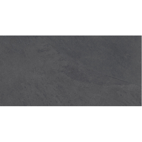 Terravito Solido carreau mural et de sol - 29.6x59.5cm - 8mm - rectifié - aspect pierre naturelle - noir SW863154