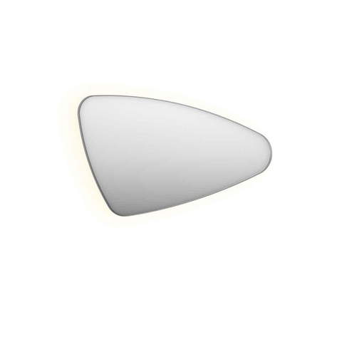 INK SP23 miroir – forme organique – 120 x 70 cm – LED indirecte – version droite – Inox brossé SW798465