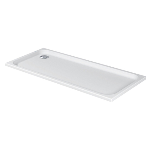 Duravit D-code Kunststof douchebak acryl rechthoekig - zonder paneel - 170x75cm - met afvoergat - diameter 90mm - wit 0295850