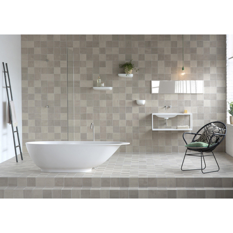 Ceralto Cavino Blend Carrelage de sol - 14.6x14.6cm - 7.5mm - argile beige moyen SW393872