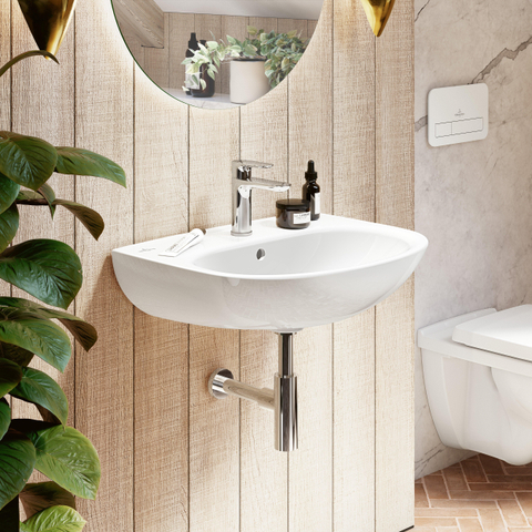 Villeroy & Boch Viconnect 2 knops bedieningsplaat - glas - Glass White (glans wit) GA40566
