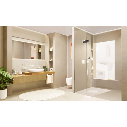 Hansgrohe Tecturis s Eengreeps wastafelkraan - inbouw - voor wandmontage - met uitloop 16 - 5 cm - wit SW918741