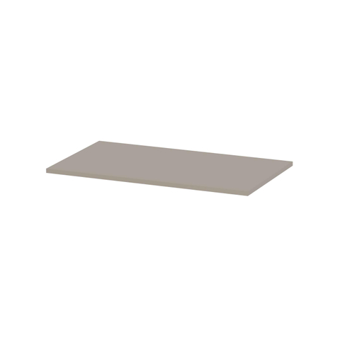 INK Topdeck Plan vasque - 80x45x2cm - pour meuble bas - MDF laqué Mat gris cachemire SW798118
