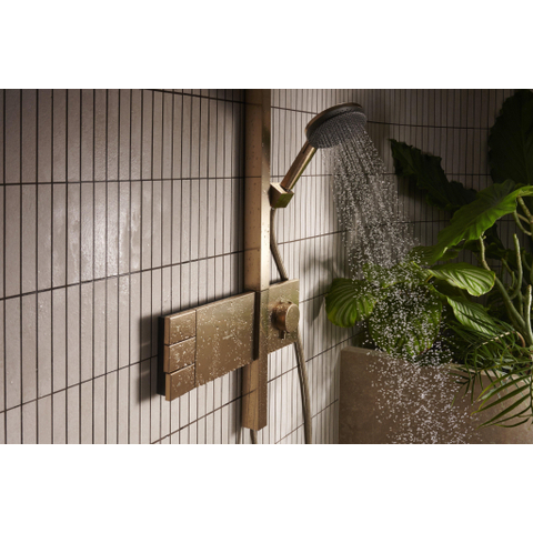 Hansgrohe Raindance alive Showerpipe - 210/340 2jet - ecosmart - thermostatische - thermostaat - geborsteld brons (brons) SW1387853