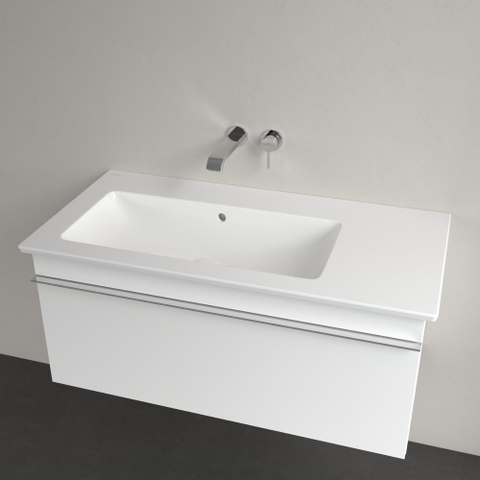 Villeroy & Boch venticello meubelwastafel - 100x50cm - zonder kraangat - met overloop - White Alpine (glans wit) 1025130
