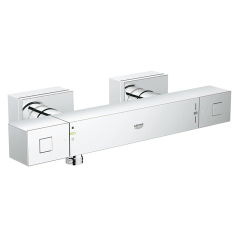 GROHE Cube mitigeur de douche thermostatique avec raccords chrome 0442350