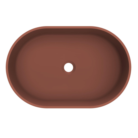 Arcqua Case waskom - ovaal - 55x36cm - mat terracotta SW1209121