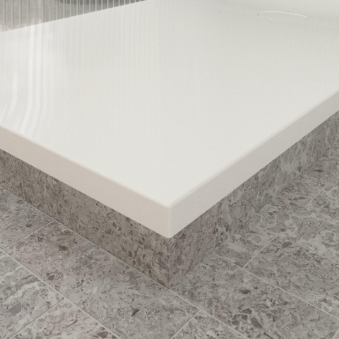 Villeroy & Boch Ecora douchebak - 160x100x4.5cm - afvoer korte zijde - white alpine (wit) SW1558913